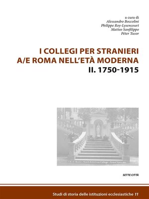 cover image of I Collegi per stranieri a/e Roma nell'età moderna